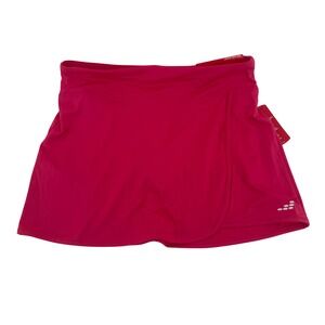 BCG Womens Pink Mid Rise Skort Activewear Moisture Wicking Reflective UPF 50 MED